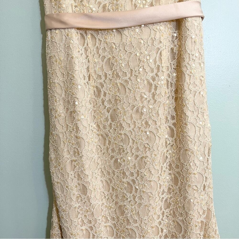 Mori Lee Lace‎ Bridesmaid Dress Cream - Picture 4 of 16